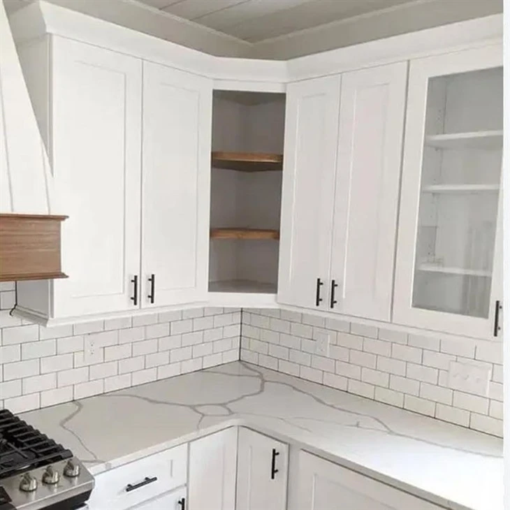 corner kitchen cabinet with glass doors-05